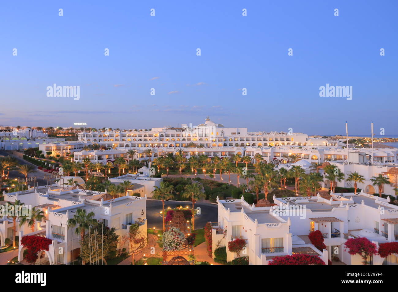 Nacht in Sharm el Sheikh Stockfoto