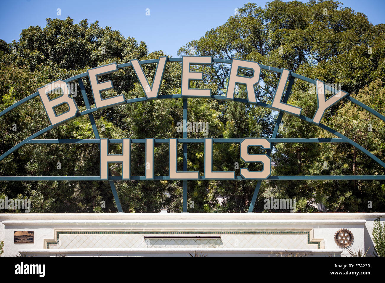 Die Beverly-Hills-Schild. Stockfoto