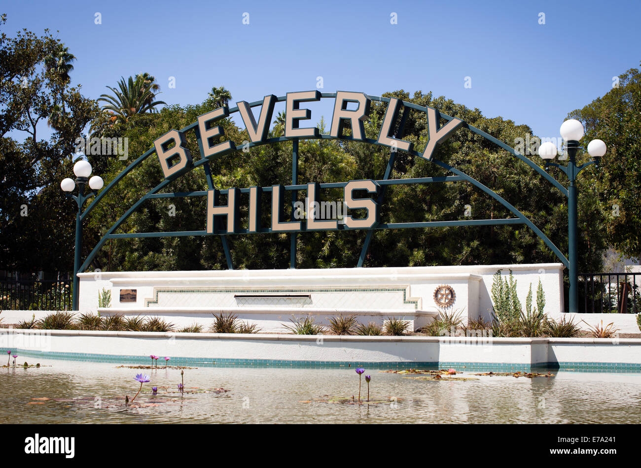 Die Beverly-Hills-Schild. Stockfoto