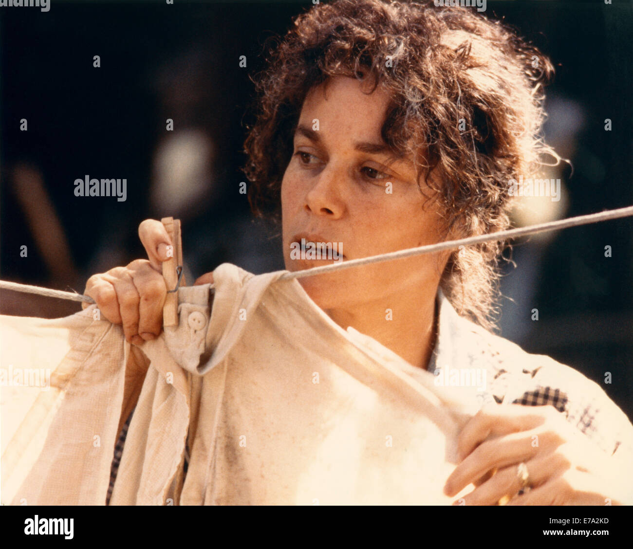 Barbara Hershey, Nahaufnahme, am Set des Films 'Shy People', 1987 Stockfoto