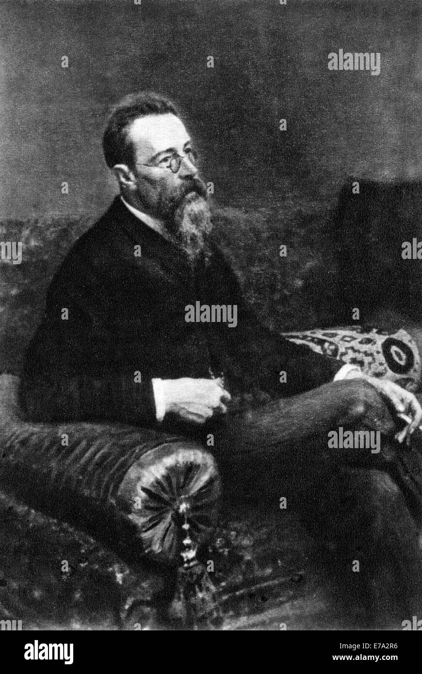 Nikolai Rimsky-Korsakow (1844 –1908), russischer Komponist, Portrait, Gemälde von Ilja Repin, 1893 Stockfoto