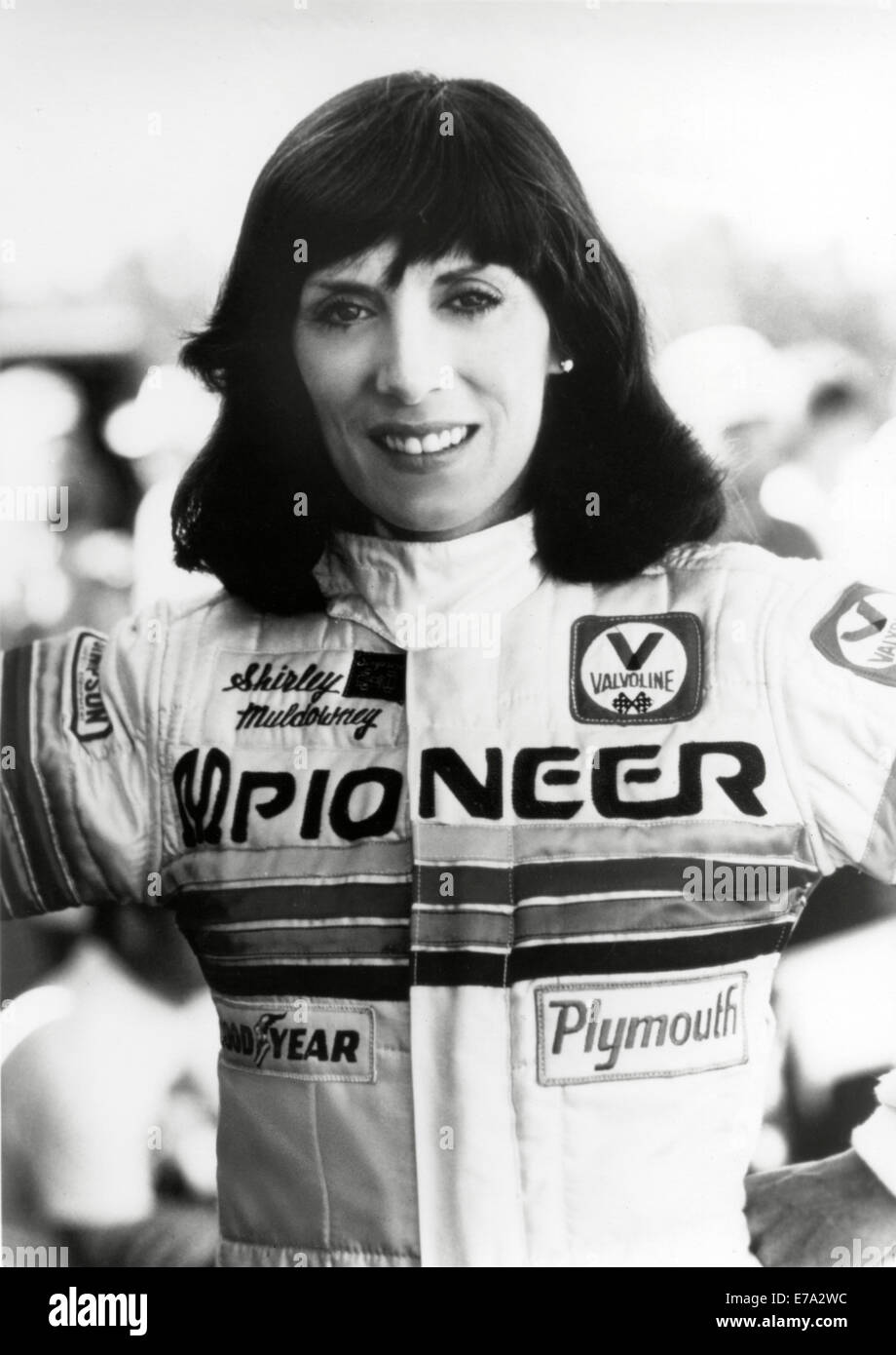 Shirley Muldowney, Professional Auto Racer, Porträt, etwa Anfang der 80er Jahre Stockfoto