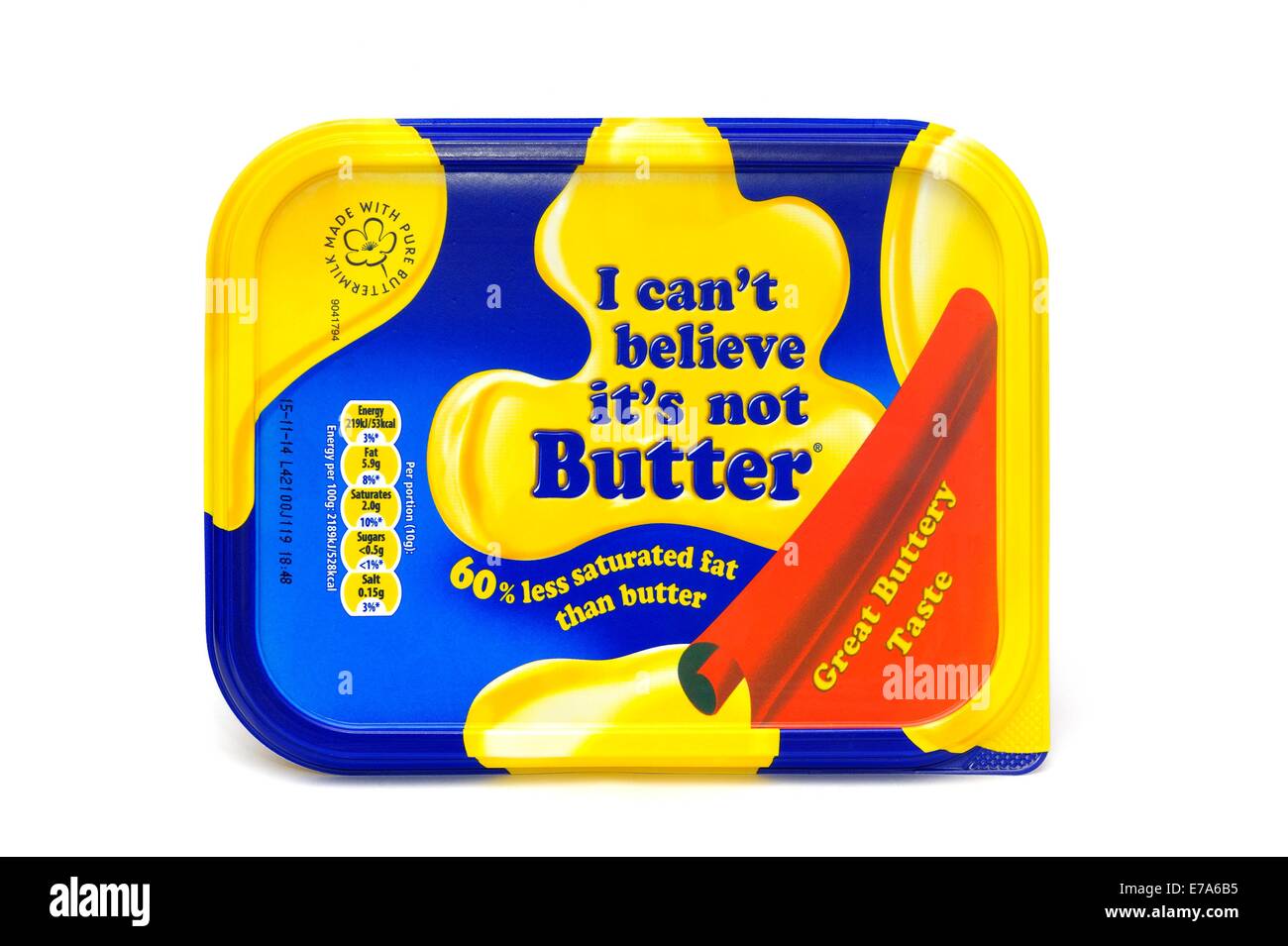 Ich kann nicht glauben, nicht Butter Stockfoto