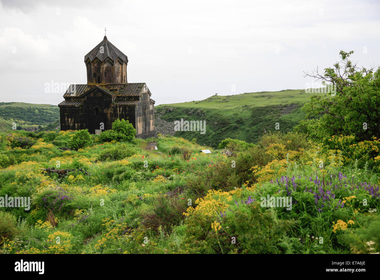 Vahramashen Kirche (auch gemeinhin als Surb Astvatsatsin oder die Kirche Amberd), Provinz Aragatsotn, Armenien Stockfoto