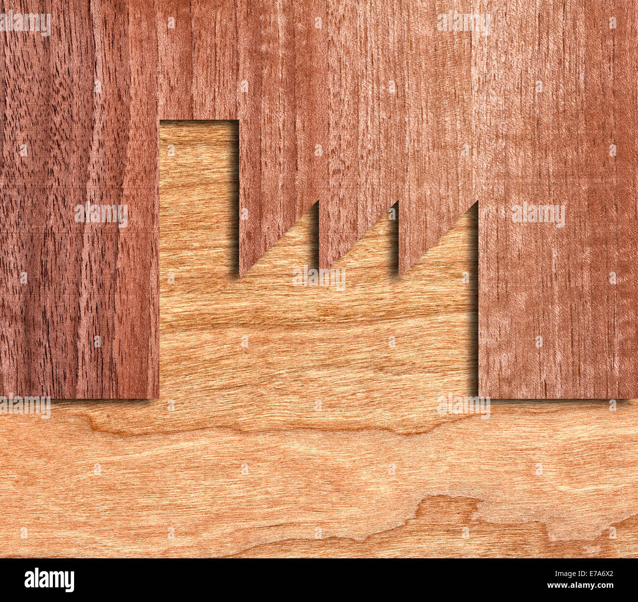Holzindustrie Detail Bildhintergrund Stockfoto