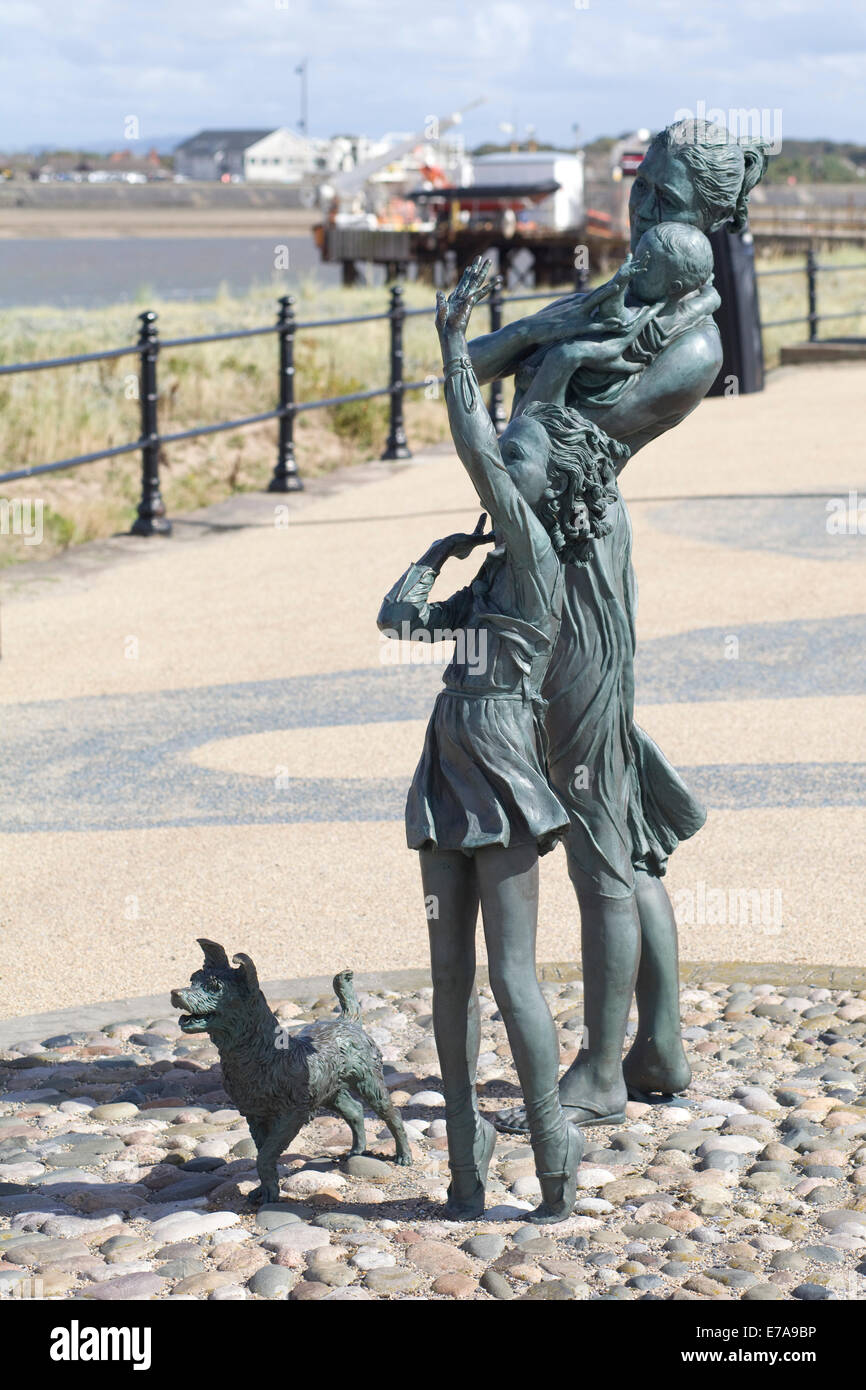 HomeStatue am Fleetwood mit Knott Ende Slipanlage im