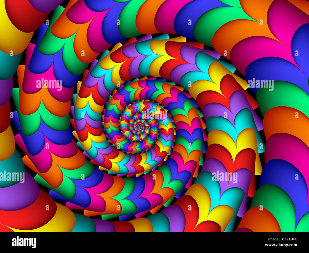 Kunst-Hintergrund "Regenbogen-Spirale" 2,8x1,5 M - Vinyl, Für Fotografie, Studio, YouTube, Party