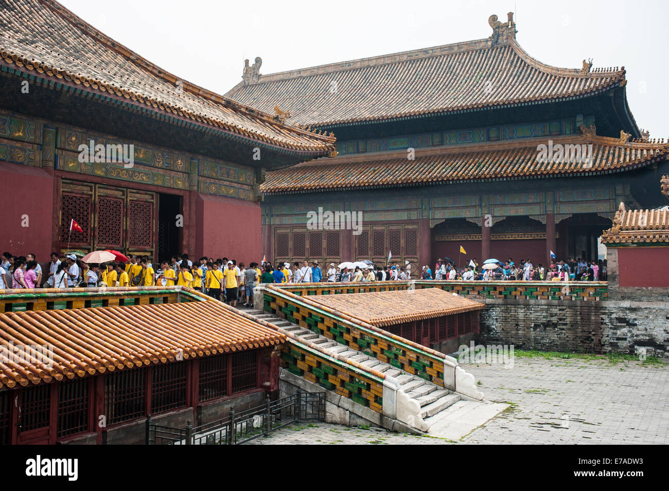 Verbotene Stadt, Platz des himmlischen Friedens in Peking. Stockfoto