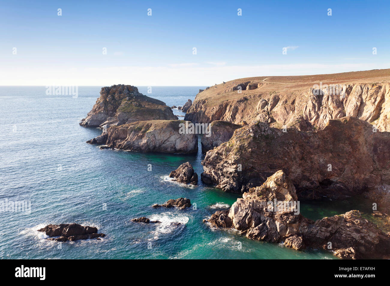 Pointe du Van, Cap Sizun Halbinsel, Département Finistère, Bretagne, Frankreich Stockfoto