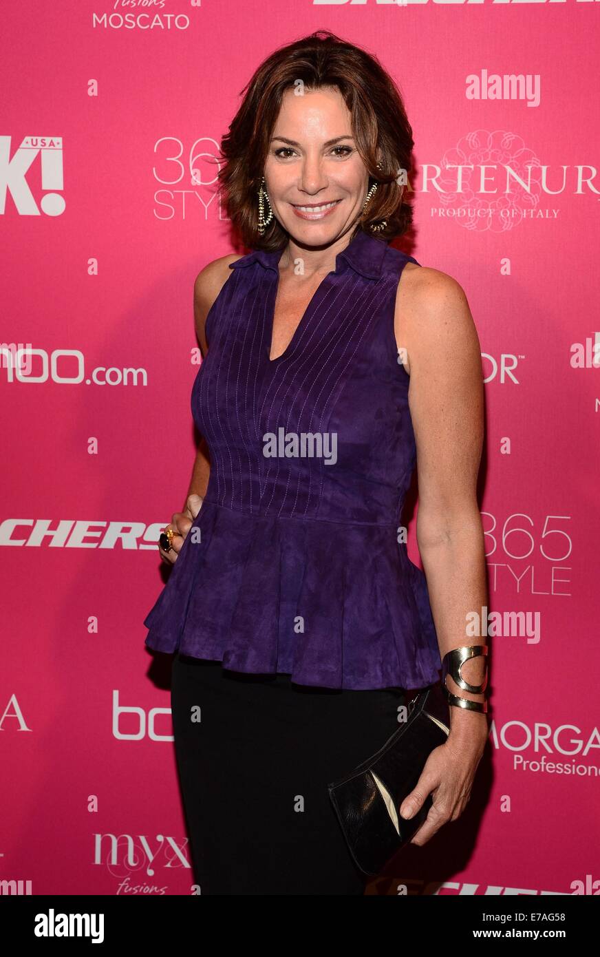 New York, NY, USA. 10. September 2014. LuAnn De Lesseps im Ankunftsbereich für OK Magazine 8. jährlichen NY Fashion Week Celebration, The VIP Room, New York, NY 10. September 2014. Bildnachweis: Everett Collection Inc/Alamy Live-Nachrichten Stockfoto