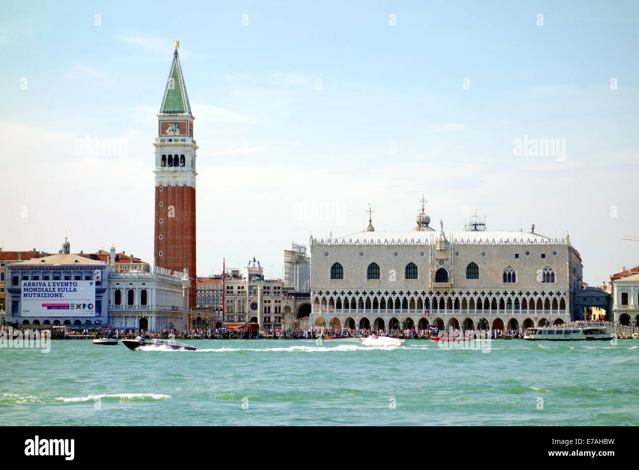 San Marco-Platz aus die Insel Giudecca in Venedig, Italien Stockfoto