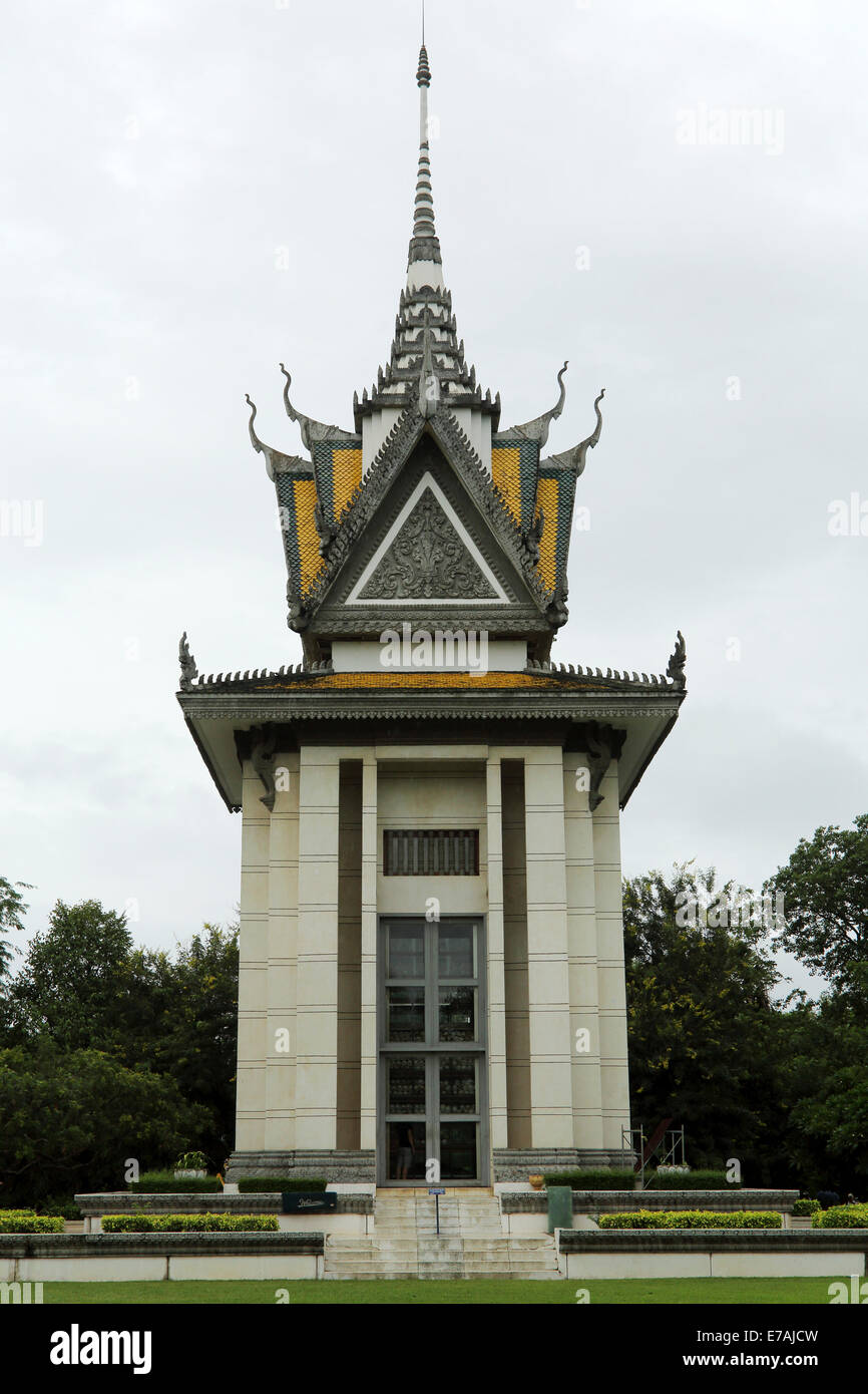 Die Choeung Ek-Genozid-Denkmal in der Nähe von Phnom Penh, Kambodscha. Stockfoto