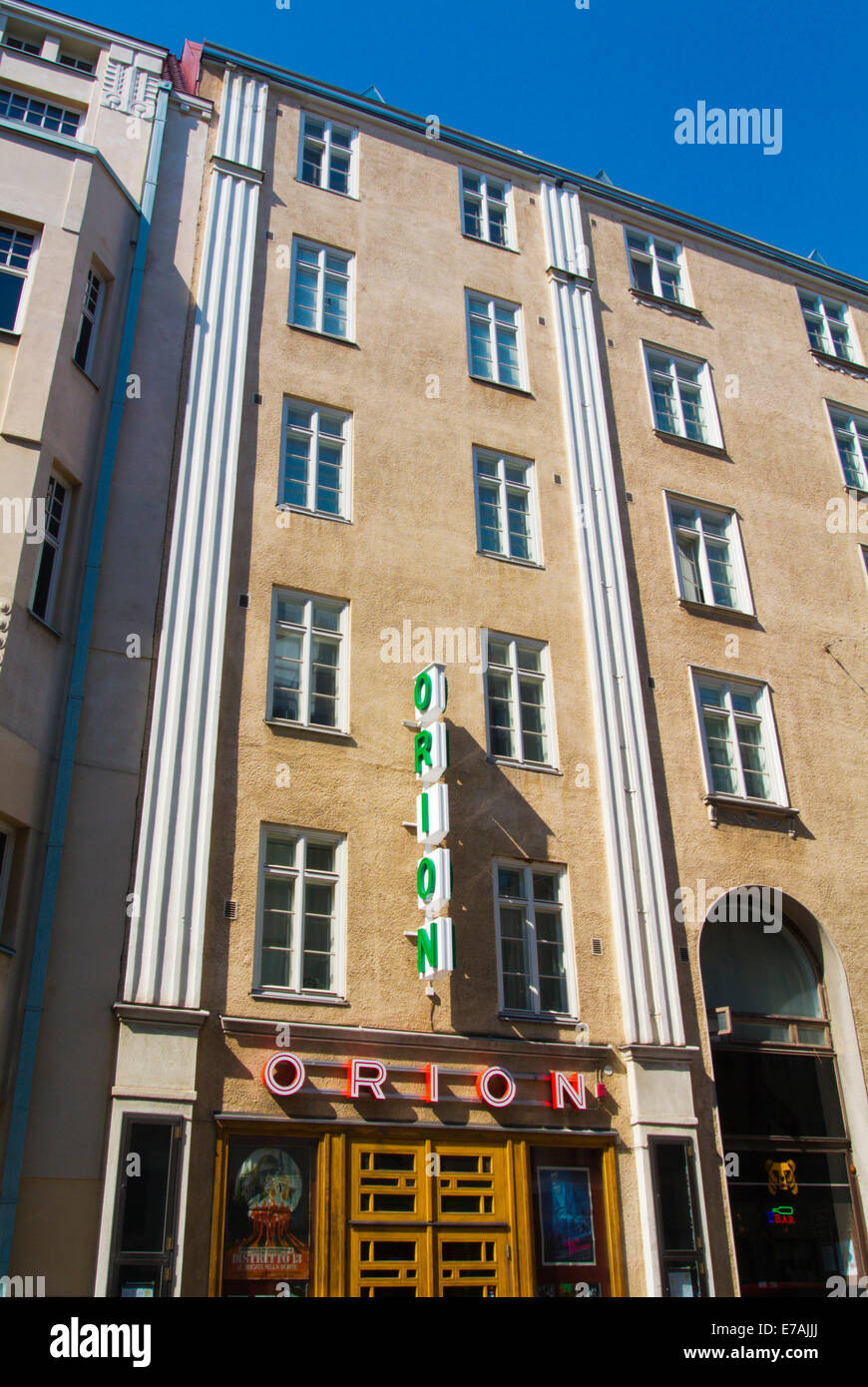 Orion-Kino, Kunst Haus Kino Film Theater, Eerinkinkatu Straße, Kamppi Bezirk, Helsinki, Finnland, Europa Stockfoto