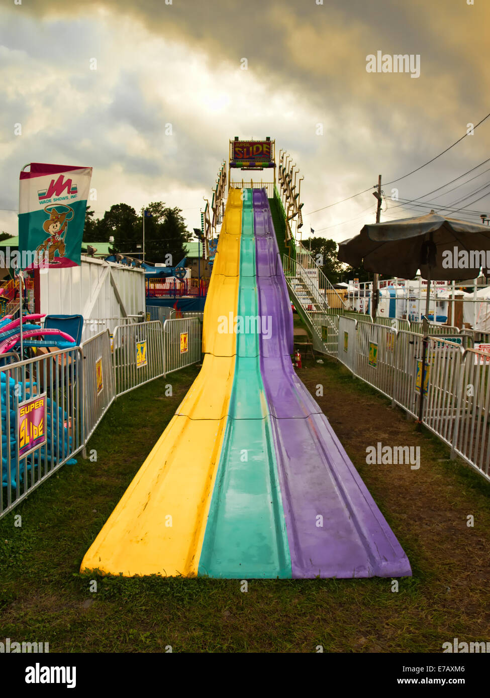 State fair midway Stockfoto