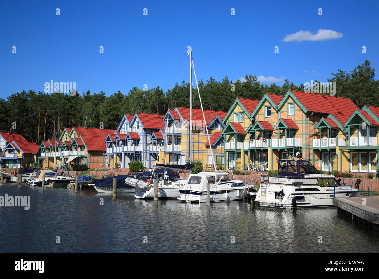Holiday Village HAFENDORF RHEINSBERG, Rheinsberg, Brandenburg, Deutschland, Europa Stockfoto