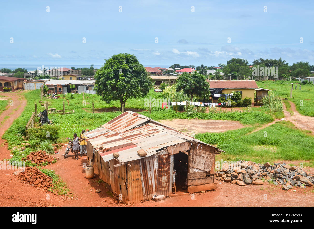 Vororte von Freetown, Sierra Leone Stockfoto
