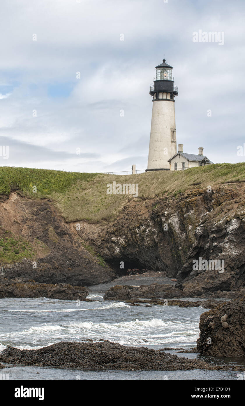 Yaquina Leuchtturm an der Küste von Oregon-USA Stockfoto