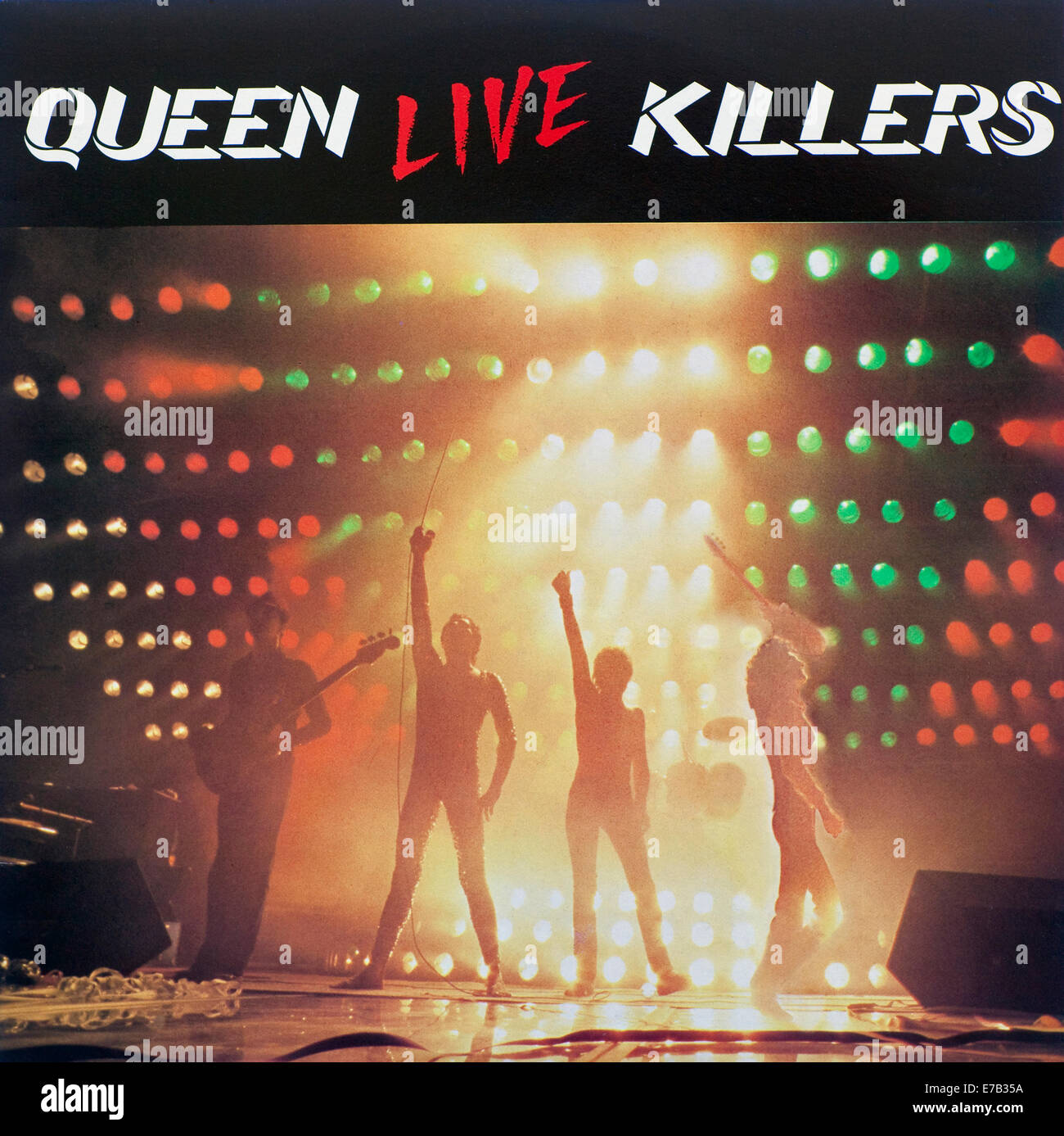 Queen - Live Killers, Cover von Queen's 1979 Live-Doppelalbum - nur zur redaktionellen Verwendung Stockfoto