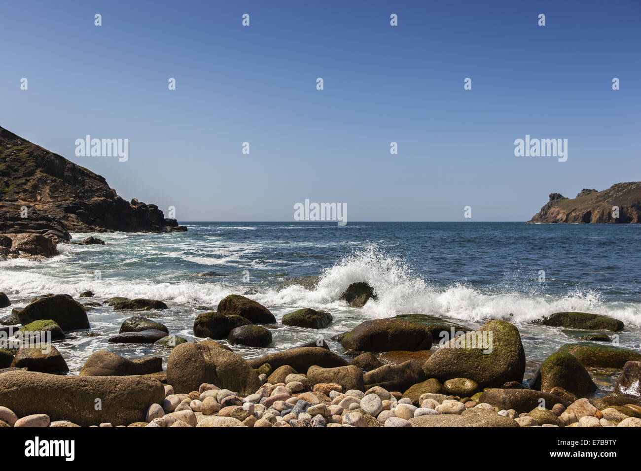 South West Coast Path, Nanijizal Stockfoto