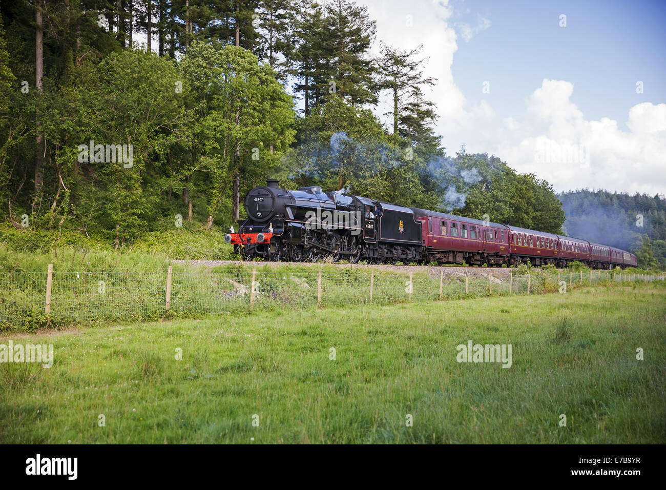 Die königlichen Herzogtums durch Restormel dämpfen Stockfoto