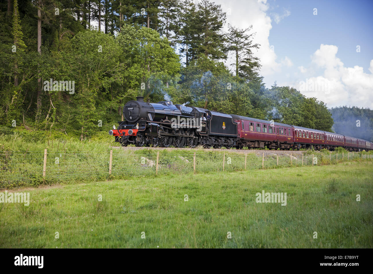 Die königlichen Herzogtums durch Restormel dämpfen Stockfoto