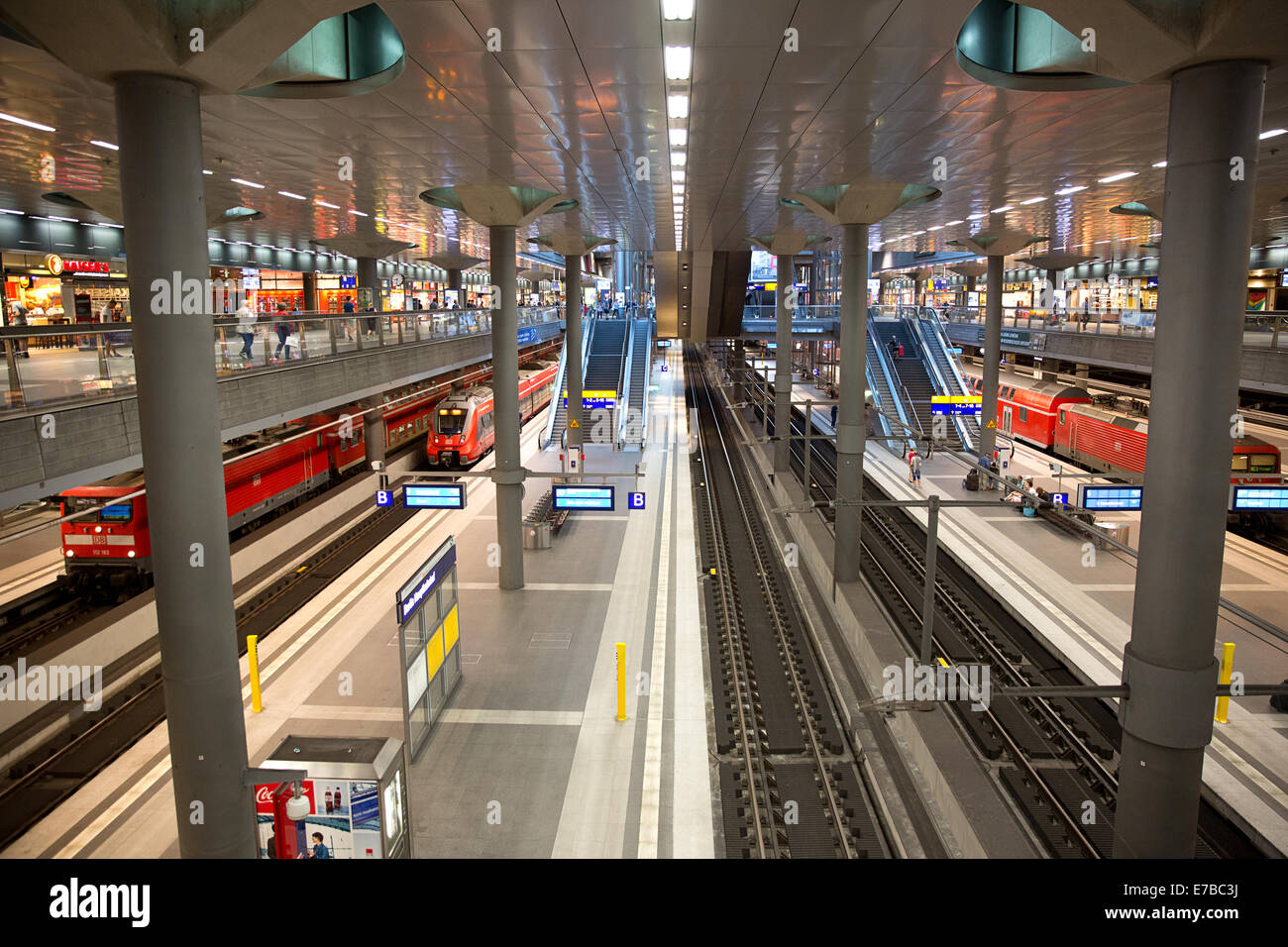 Berliner Hauptbahnhof. (Deutsch: Berlin Hauptbahnhof) Stockfoto