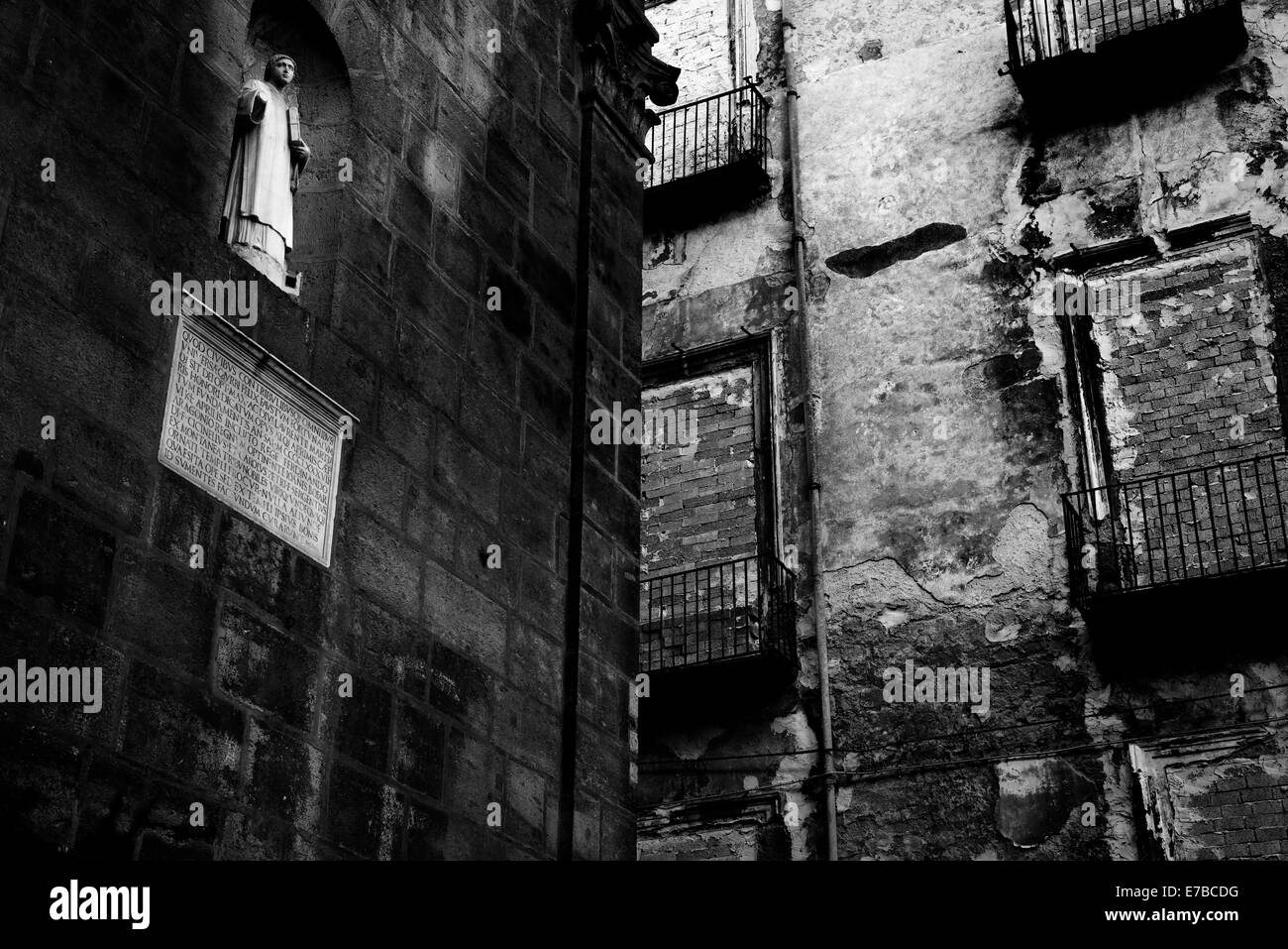 Naples-Straßen Stockfoto