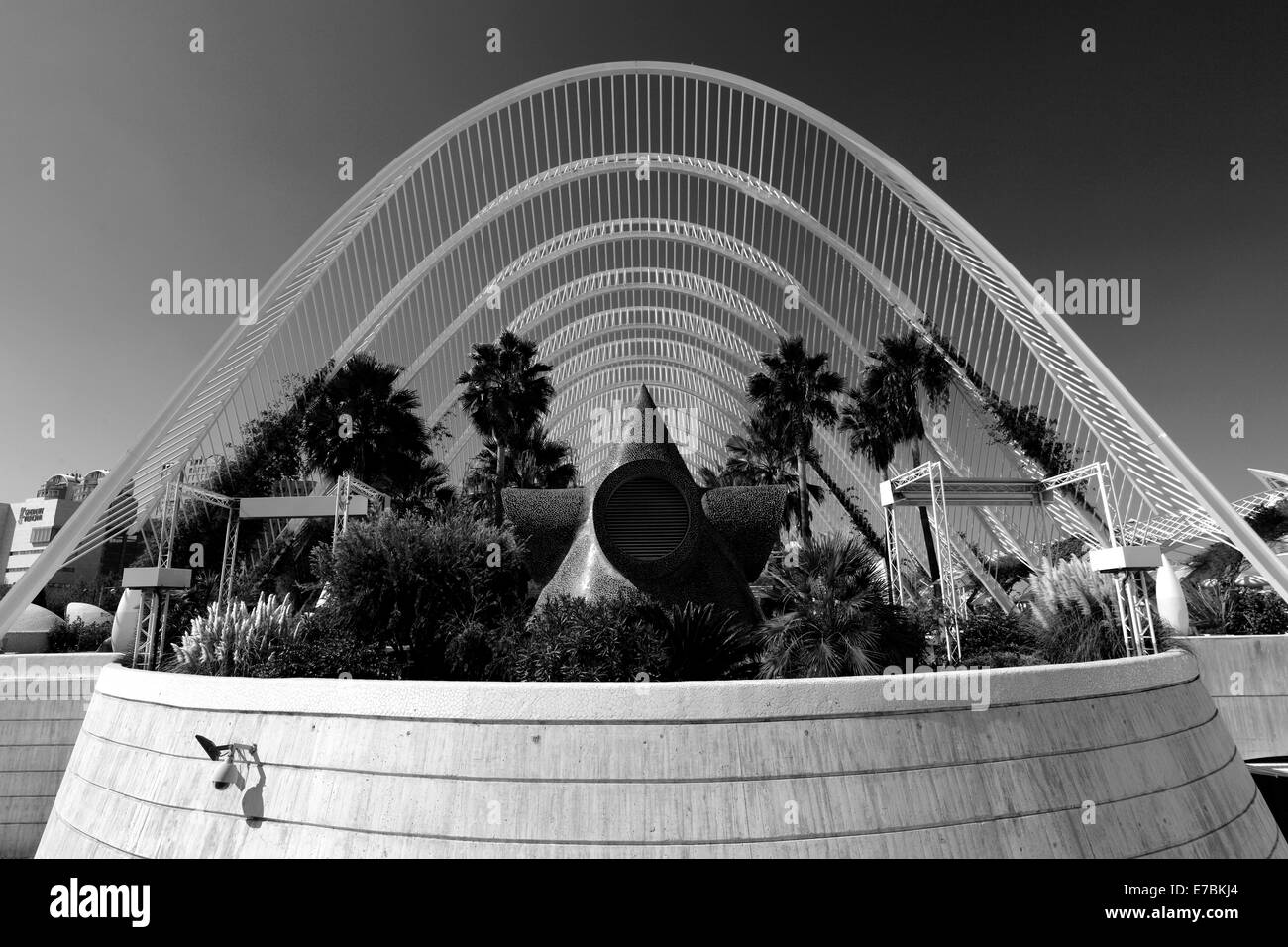 Gärten von Lumbracle, Stadt der Künste und Wissenschaften, Valencia, Comunidad Valencia, Spanien, Europa Stockfoto