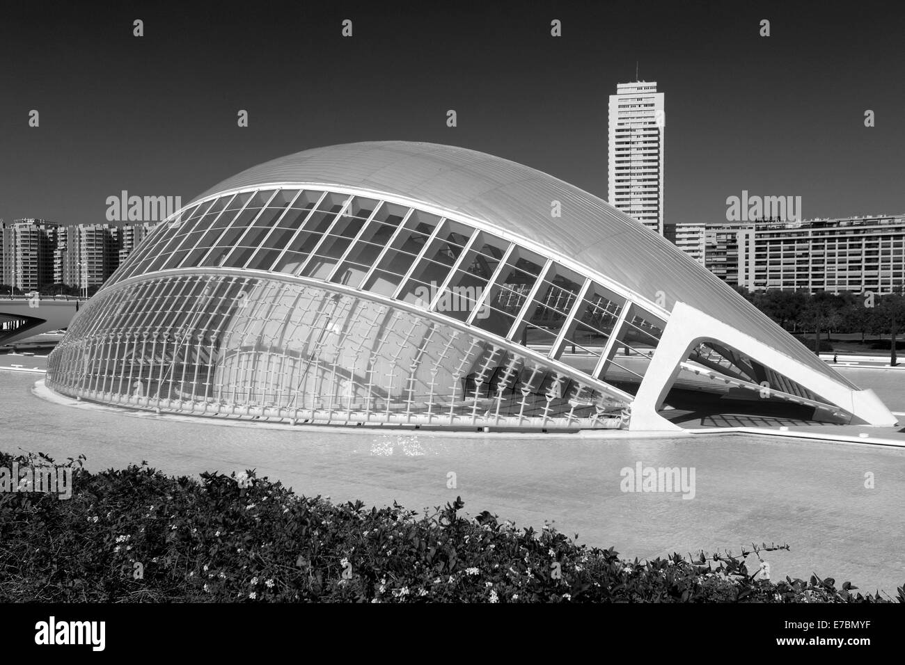 Hemisferic Planetarium, Hemisferic, Stadt der Künste und Wissenschaften, Valencia, Comunidad Valencia, Spanien, Europa Stockfoto