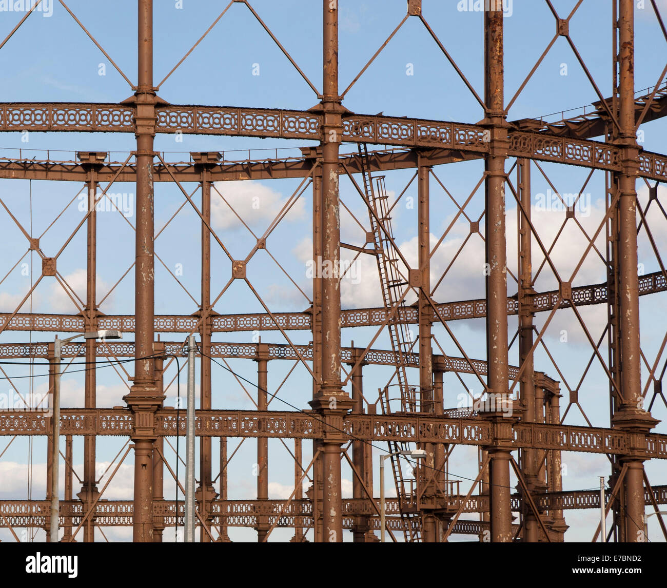 West Ham Gaswerk Stockfoto