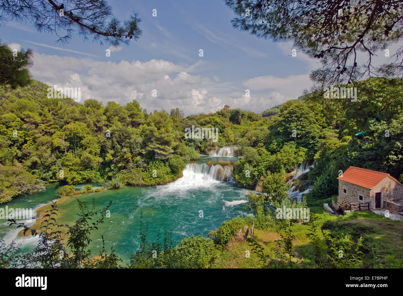 Der Nationalpark Krka in Kroatien Stockfoto
