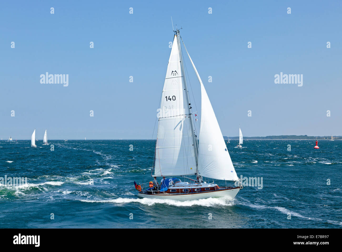 Segelboote am ´Travemuender Woche´, Travemünde, Schleswig-Holstein, Deutschland Stockfoto