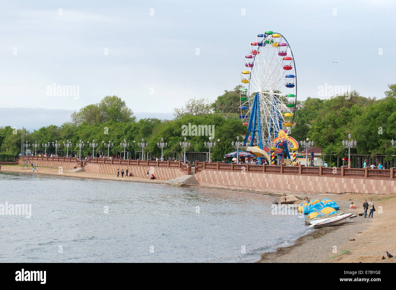 Böschung in Vladivostok, Meer von Japan, Fernost, Primorje, Russland Stockfoto