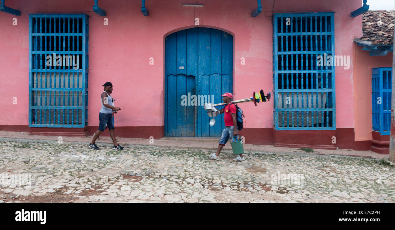 Fassade des Hauses, Trinidad, Kuba Stockfoto