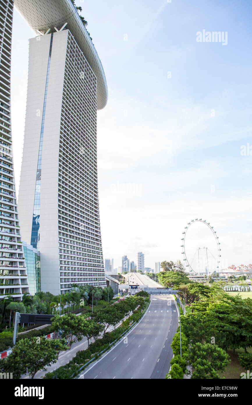 das Stadtbild von Singapur Stockfoto