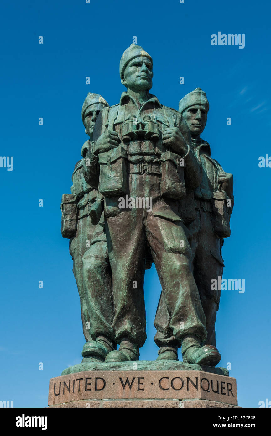 Die Commando-Memorial ist ein Denkmal in Schottland, die Männer der britischen Kommandoeinheiten während des zweiten Weltkriegs gewidmet. Stockfoto