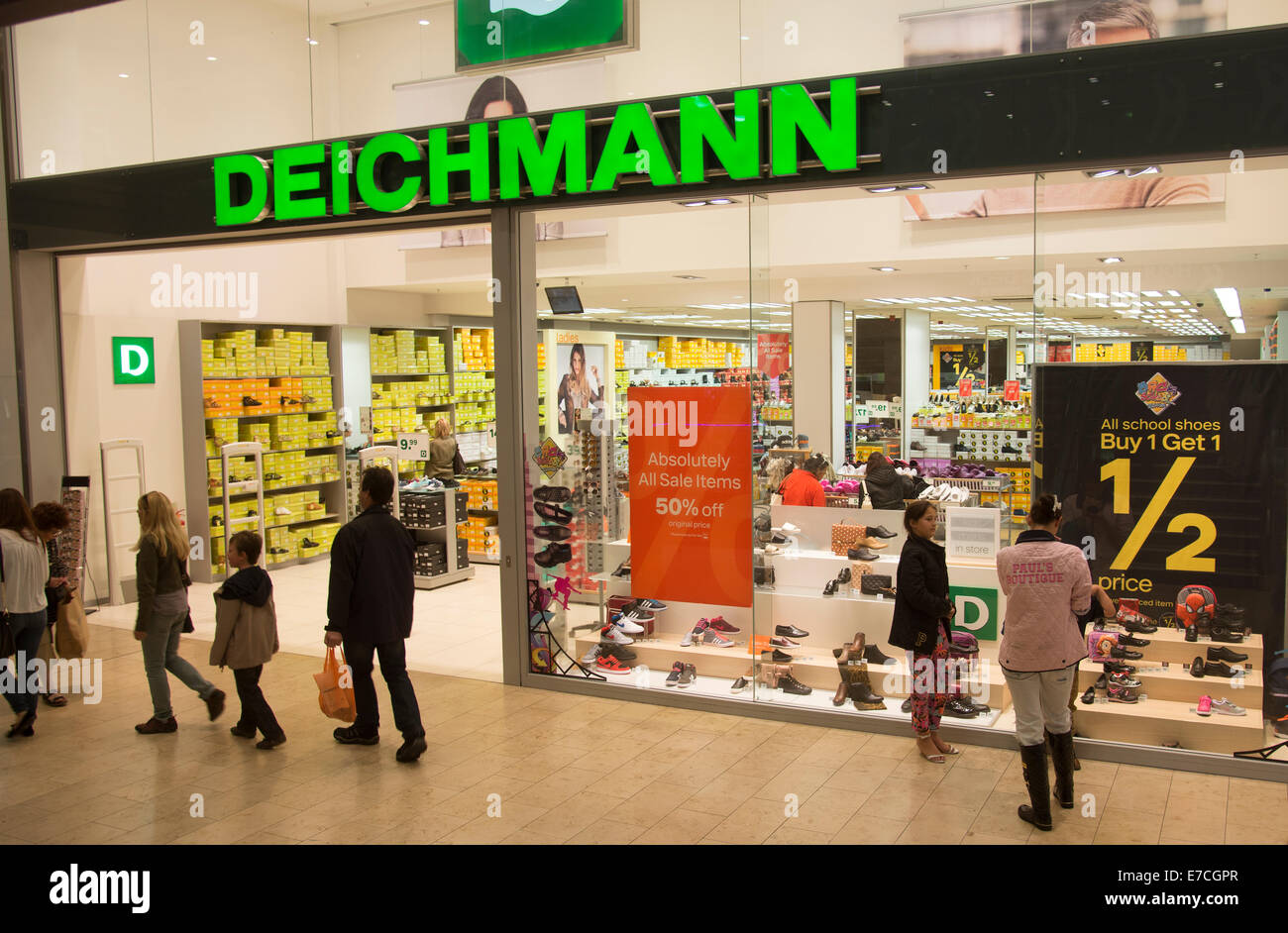 Deichmann-Schuh-Shop im Stadtzentrum von Blackpool UK Stockfotografie -  Alamy