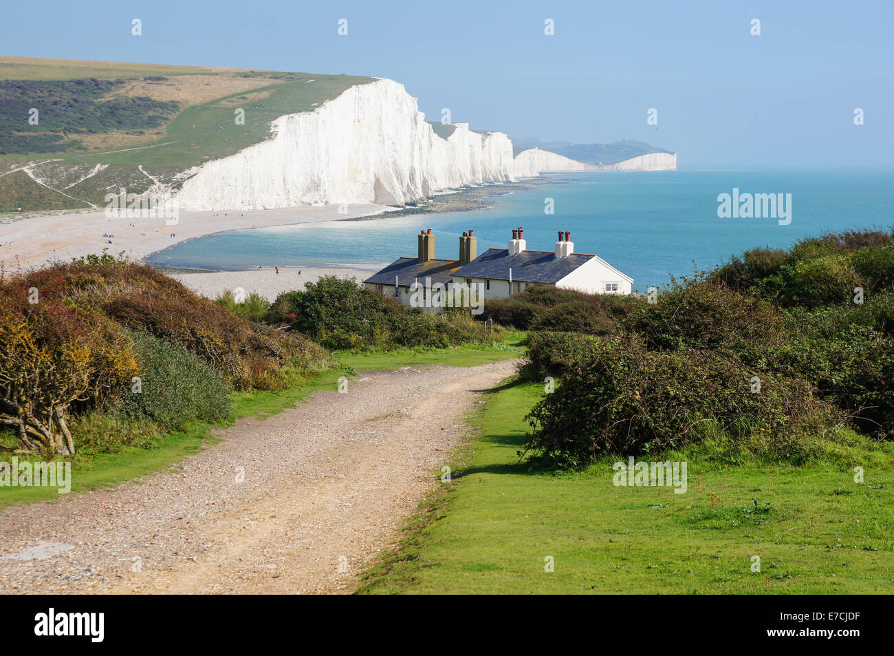 Seven Sisters Cliffs in der Nähe von Seaford East Sussex England Vereinigtes Königreich VEREINIGTES KÖNIGREICH Stockfoto