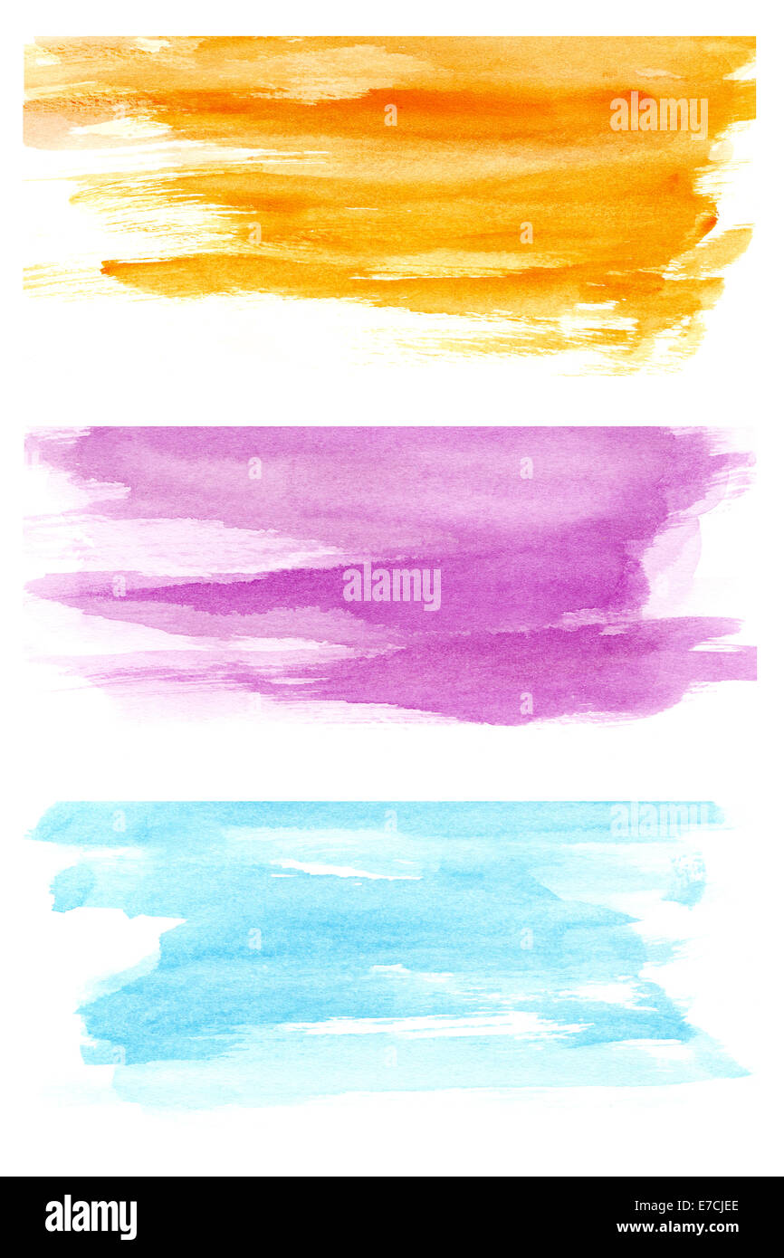 Blaue Mangenta und orange Stockfoto