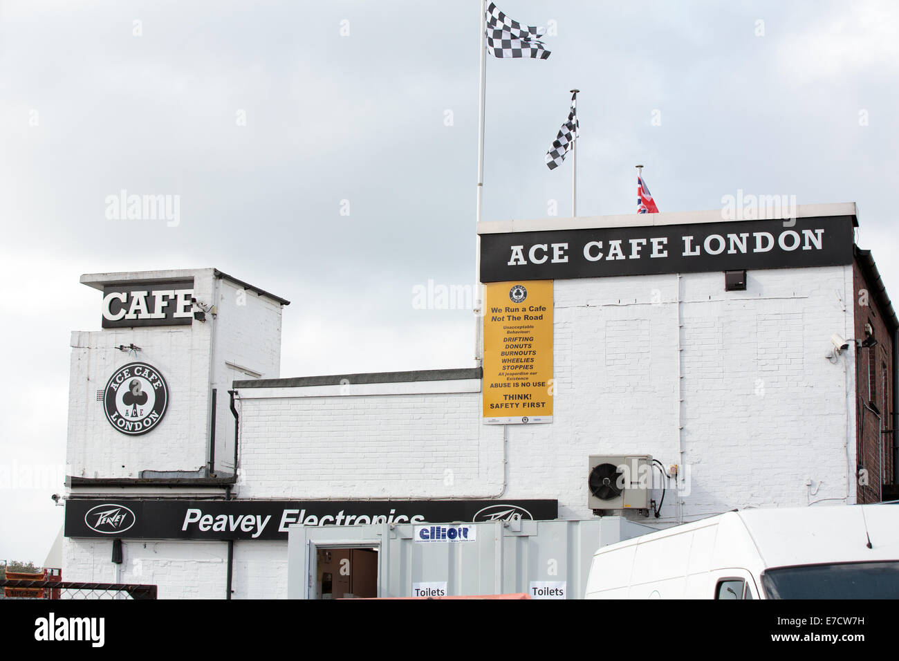 Ace Cafe, Nord-London, UK, 14. September 2014. Das Ace Cafe in London Credit: fantastische Kaninchen/Alamy Live-Nachrichten Stockfoto