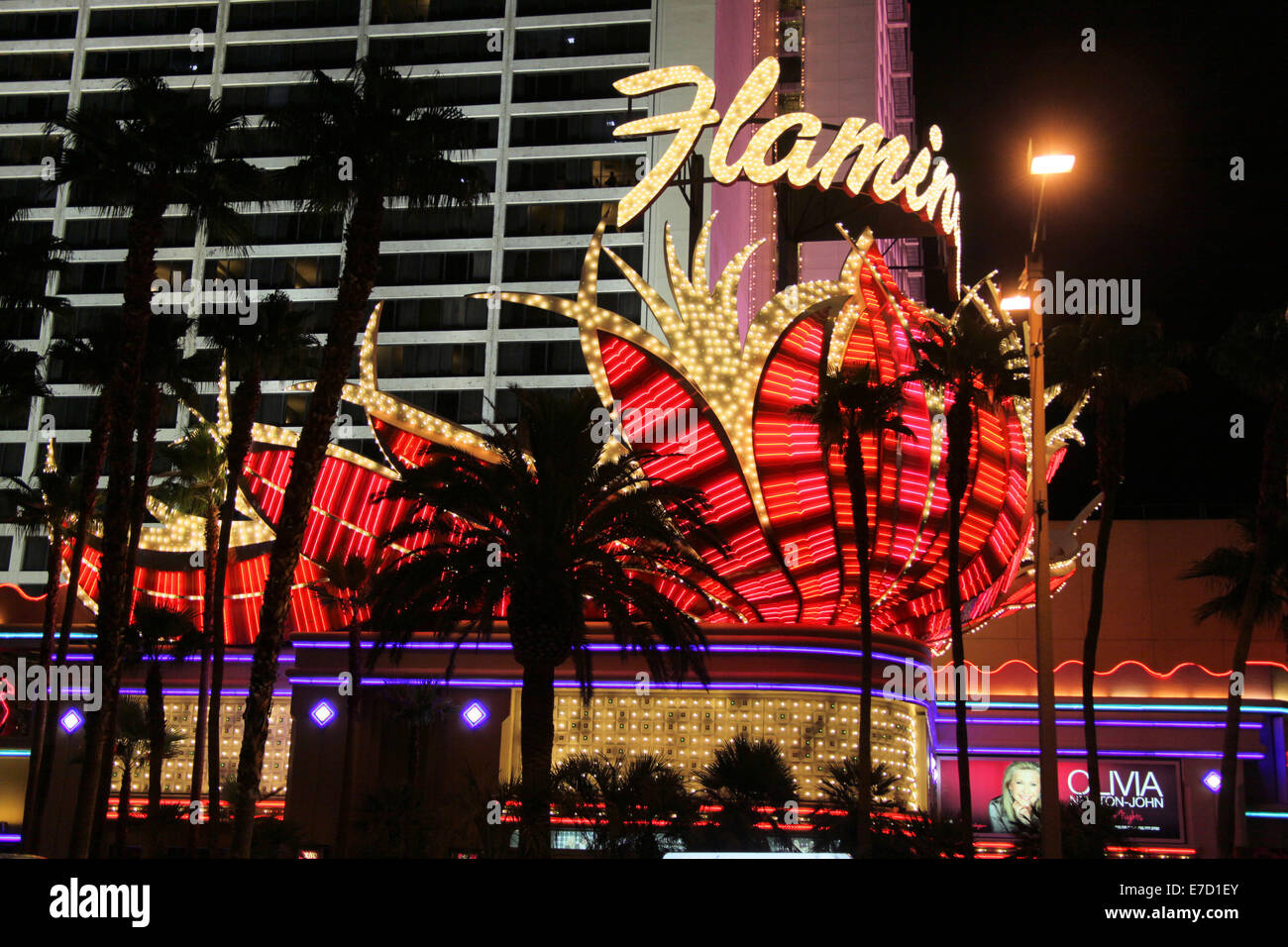 FLAMINGO LAS VEGAS, NEVEDA Stockfoto