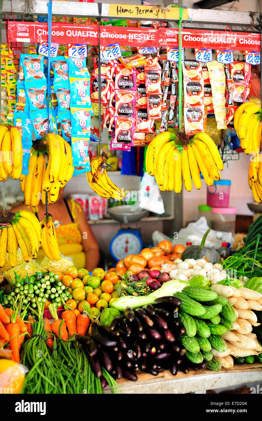 Marktstand Anzeige Cebu City, Philippinen Stockfoto