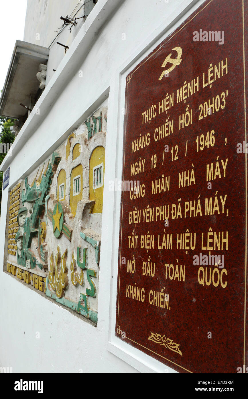 Denkmal für die Schlacht von Hanoi in Hanoi, Vietnam. Stockfoto