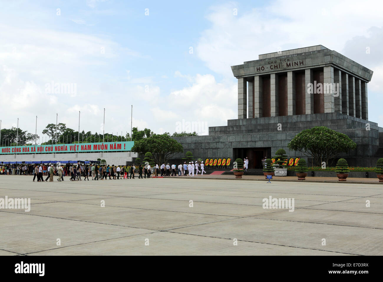 Ho Chi Minh Mausoleum in Hanoi, Vietnam. Stockfoto