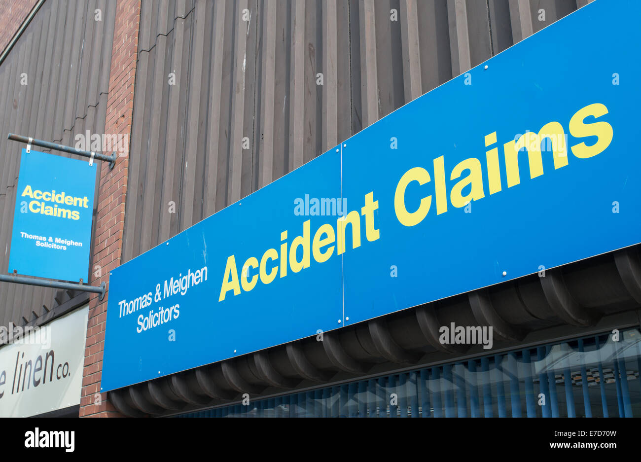Thomas & Meighen Solicitors anmelden, Unfallschäden, North Shields, North East England, UK Stockfoto