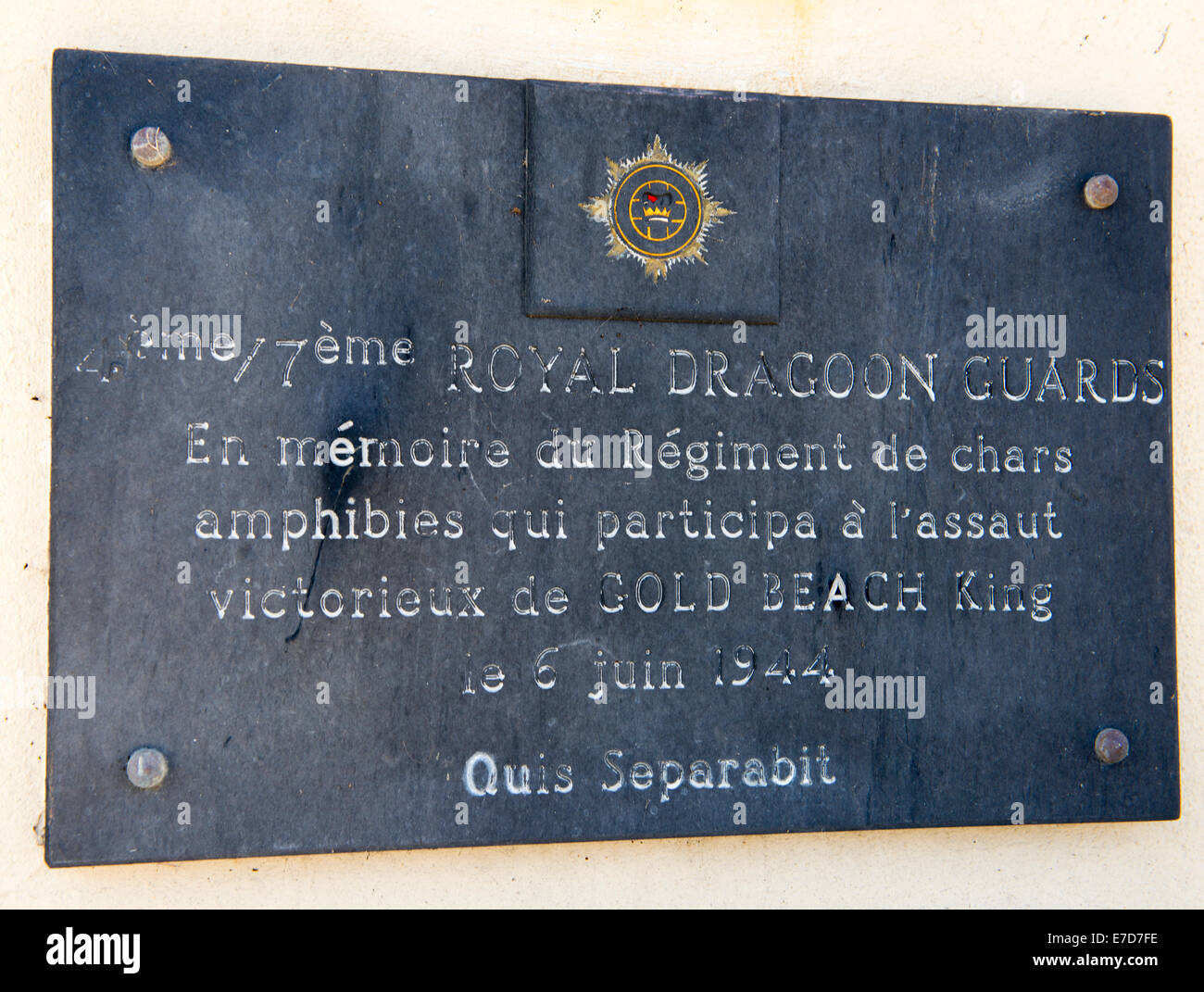 Gold Beach in der Normandie, Frankreich-EU Stockfoto