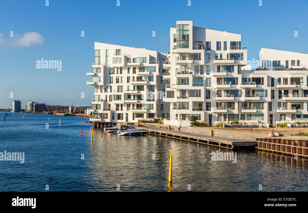 Havneholmen oder Hafen Isle, moderne Stadtwohnungen im Copenhagen Waterfront, Kalvebod Brygge, Kopenhagen, Dänemark Stockfoto