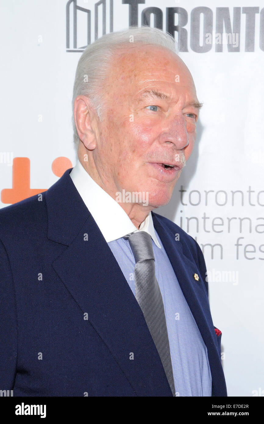 Christopher Plummer auf 2014 Toronto International Filmfestival. TIFF-2014 Stockfoto