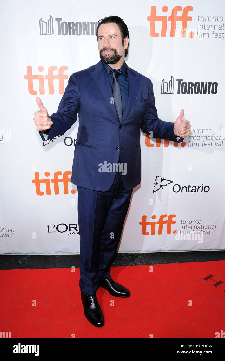 John Travolta auf 2014 Toronto International Filmfestival. TIFF-2014 Stockfoto