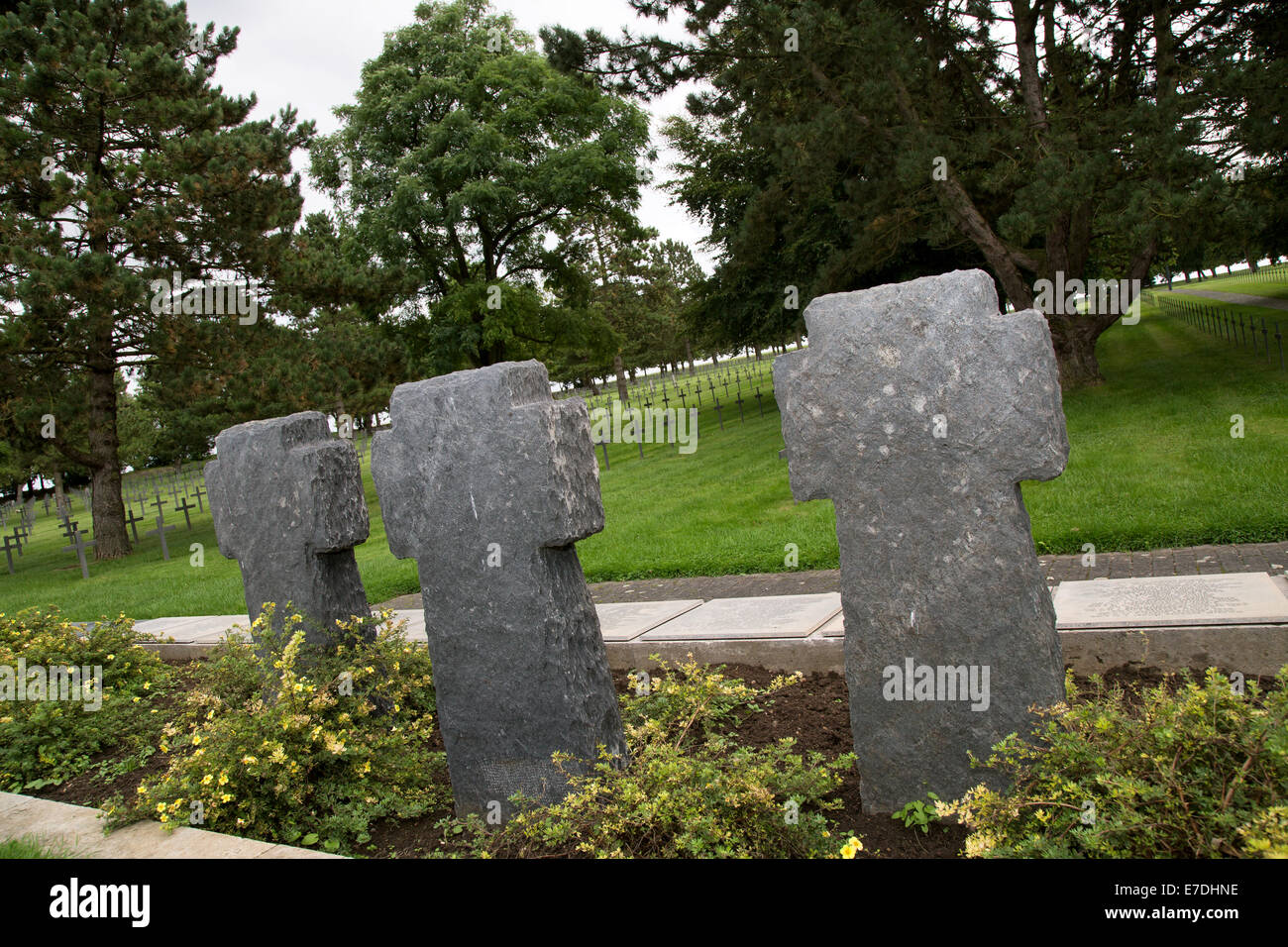 Neuville-Saint-Vaast, Frankreich, den deutschen Soldatenfriedhof Neuville-Saint-Vaast Stockfoto